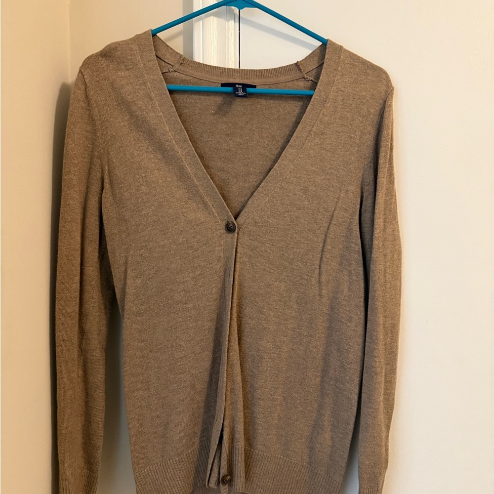 GAP Women's Brown Cardigan Sweater